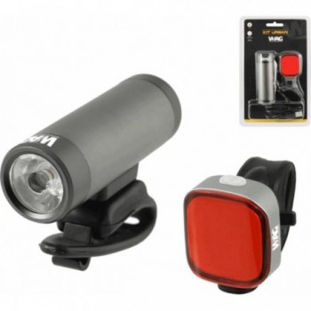 Kit Luci Bici USB 400 Lumen Anteriore e Posteriore con 36 LED - 1 - Luci - 8059796065375