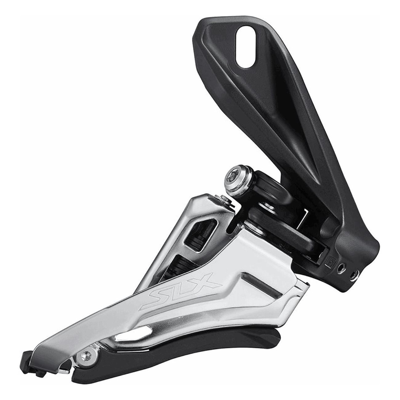 Shimano SLX M7100 2x12V Derailleur, Direct Mount, Side Pull, 34.9mm, Black/Silver - 1