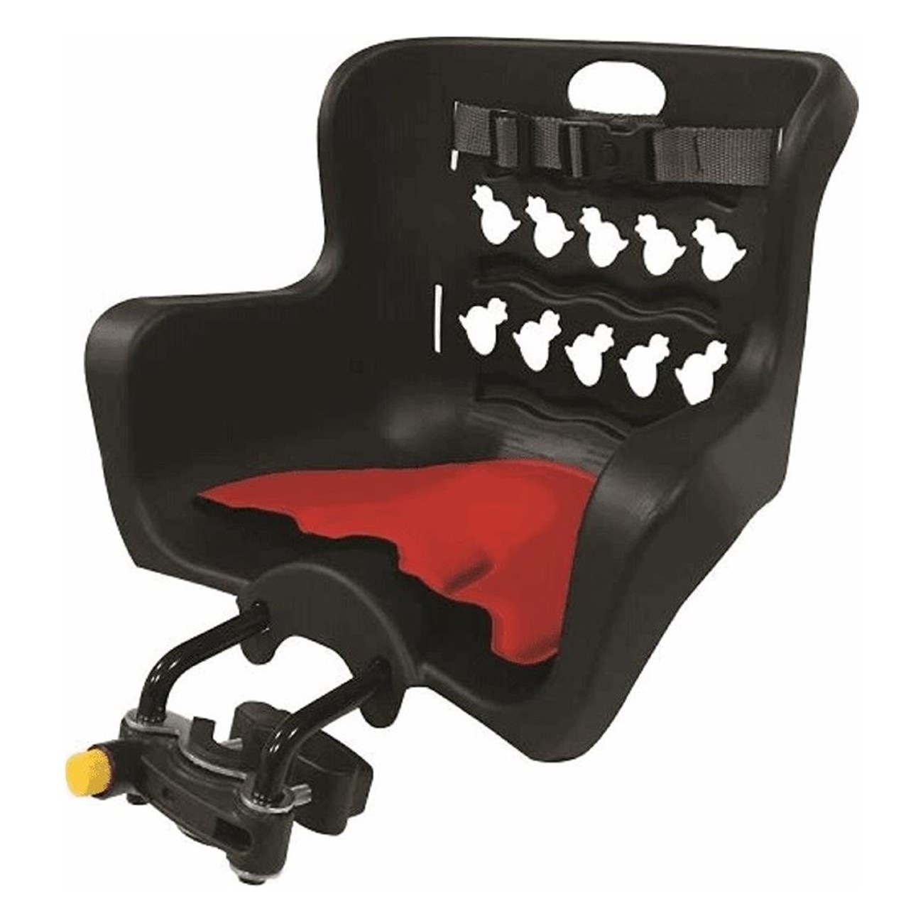 Sillín Frontal para Niños Bellelli Pulcino Negro con Soporte Handlefix - 1