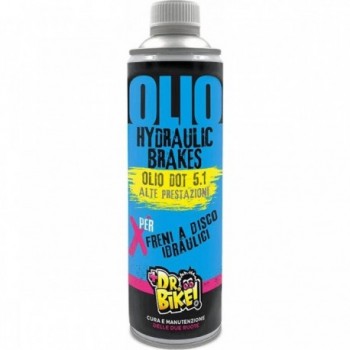 Huile de frein synthétique DOT 5.1 Dr.bike 500ml pour freins à disque - 1