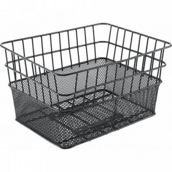 Rectangular Front Basket 40x30x22 cm in Black Steel MVTEK - 1