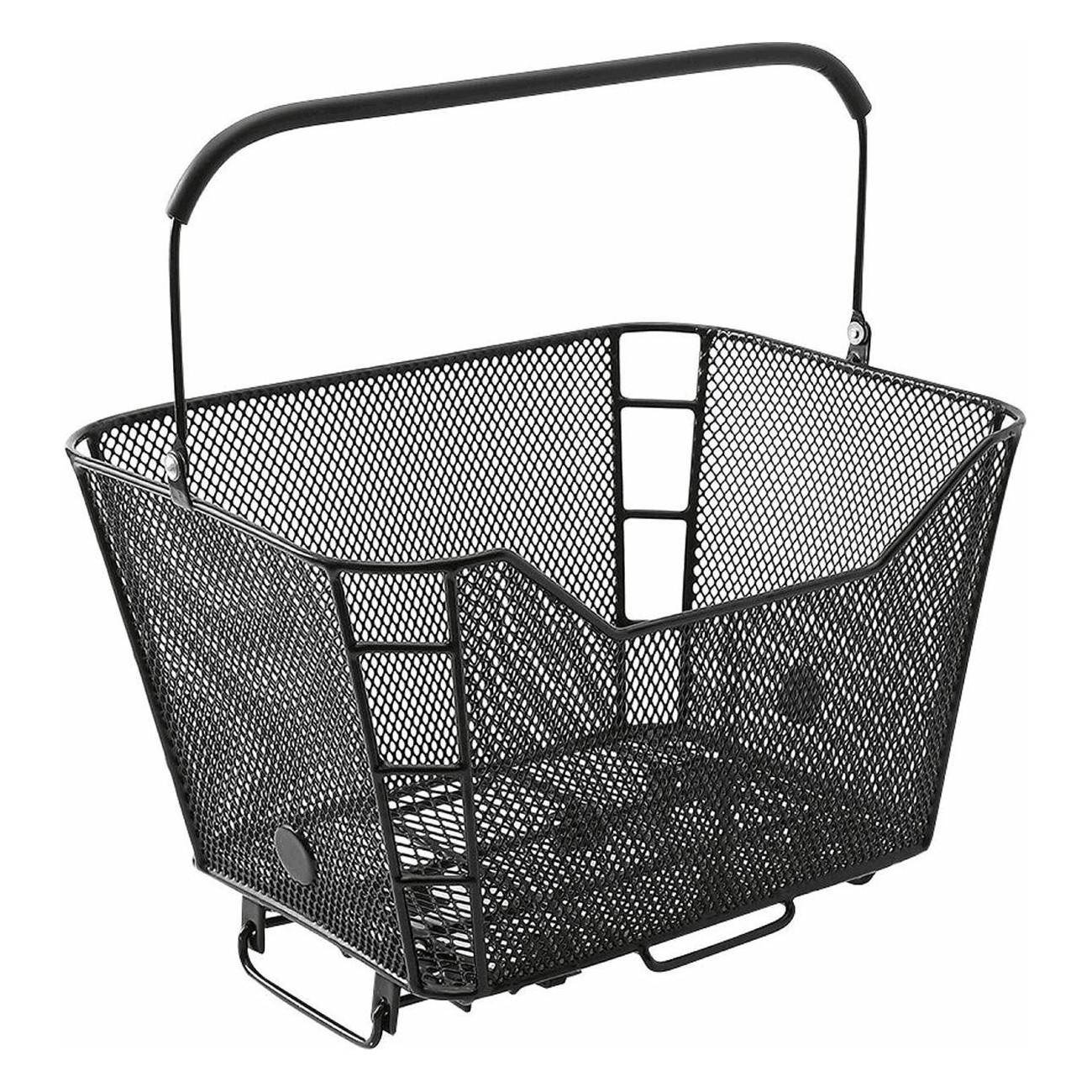 MVTEK Rear Basket 40x38x26cm Black Steel with Quick Release - 1