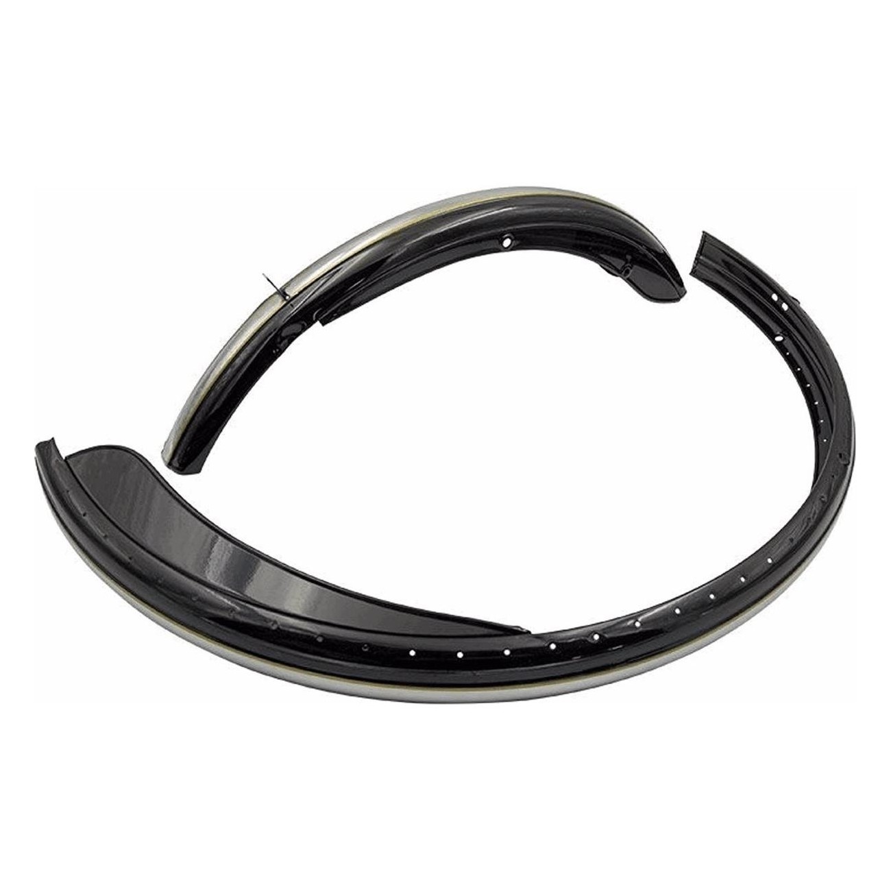 MVTEK Black Steel Fenders for 26-Inch Bicycles, Front and Rear - 1