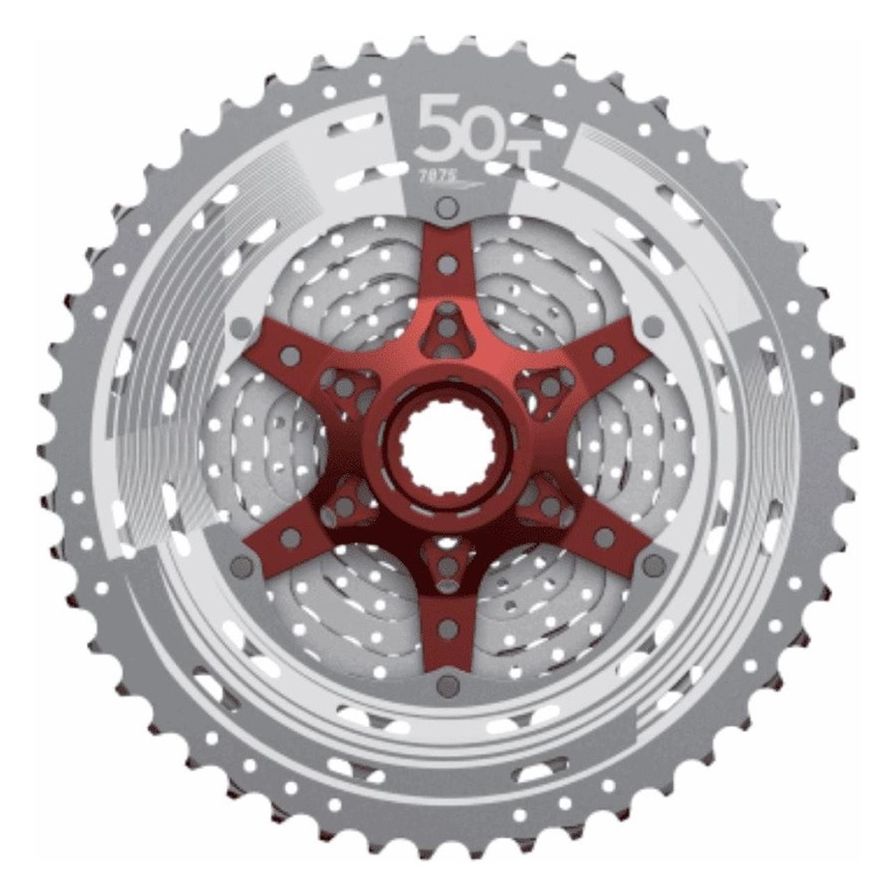 Cassetta MTB 11v 11-50T HG Shimano/Sram in Alluminio - Leggera 512g - 1 - Cassette - 