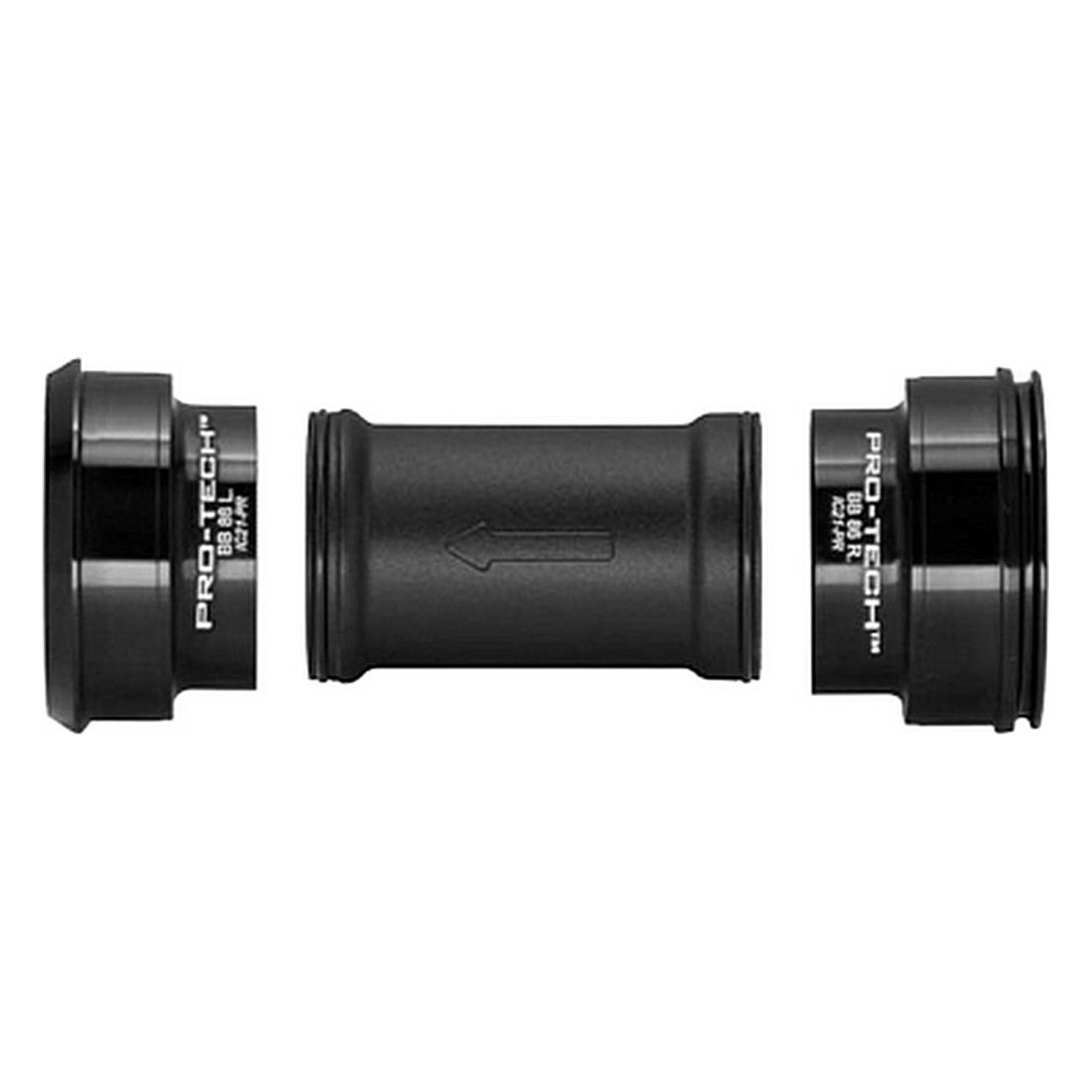 Zentralachse Road Pro-Tech BB386 Press-Fit für 24 mm Achse, kompatibel mit BB386EVO - 1