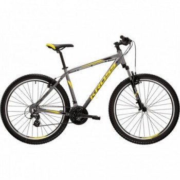 Bicicleta de Montaña KROSS Hexagon 2.0 Hombre 27,5' Negro/Amarillo, 21 Velocidades - 1