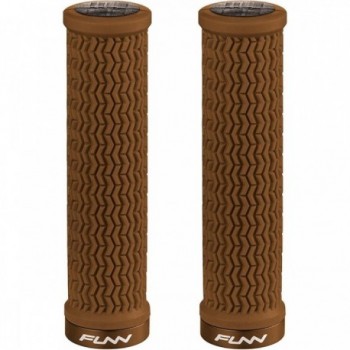 HOLESHOT 31mm Brown Aluminum Grips by FUNN - Lightweight at 115g - 1