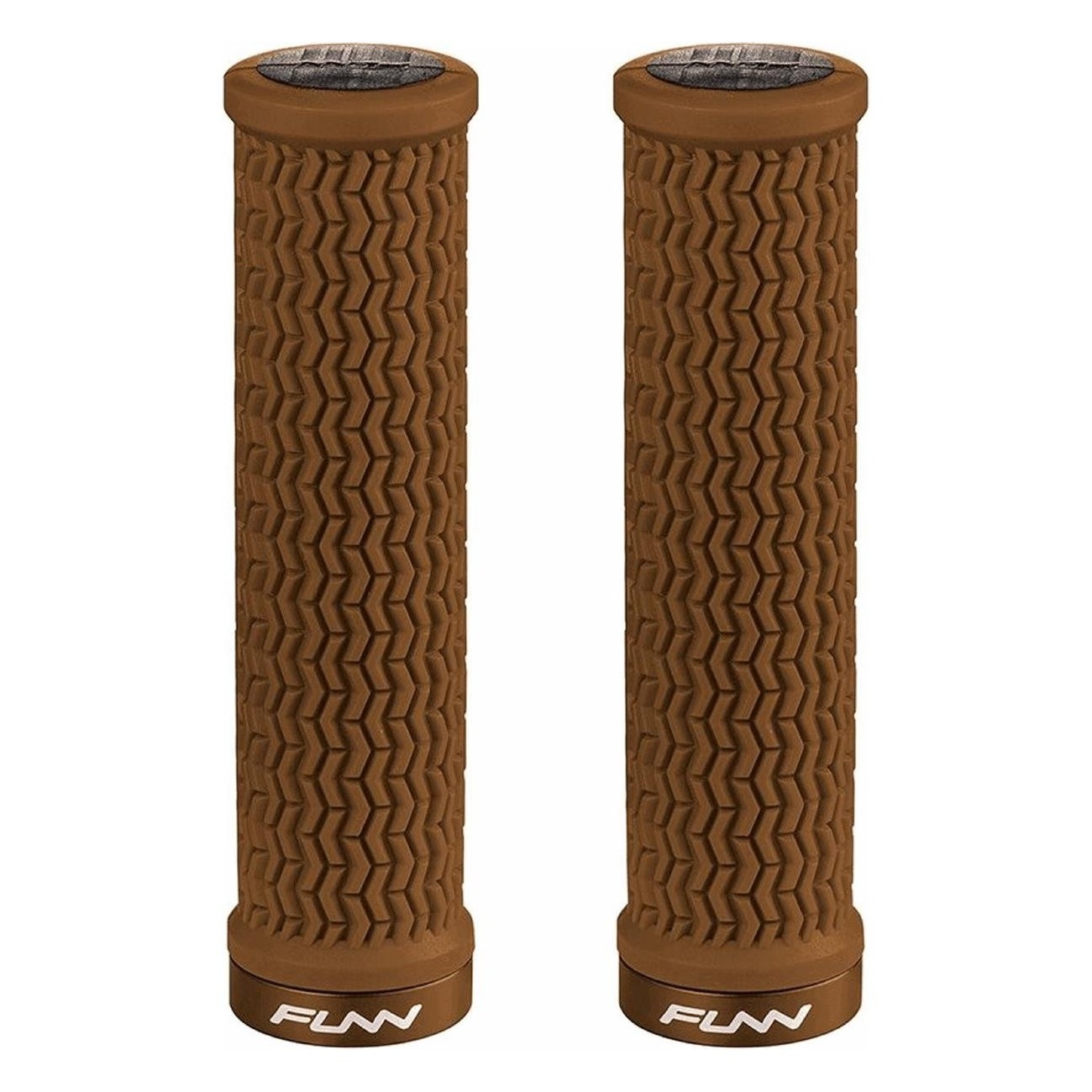 HOLESHOT 31mm Brown Aluminum Grips by FUNN - Lightweight at 115g - 1