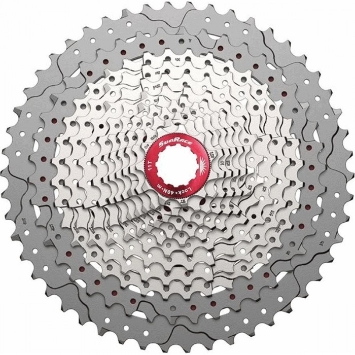 Cassetta MTB 12V 11-51 Denti in Alluminio Argento Compatibile Shimano, Leggera e Resistente - 1 - Cassette - 4710944265118