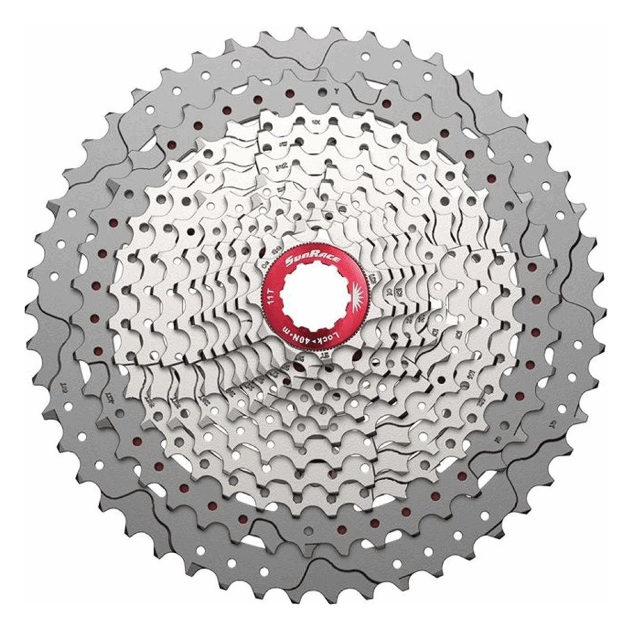 Cassetta MTB 12V 11-51 Denti in Alluminio Argento Compatibile Shimano, Leggera e Resistente - 1 - Cassette - 4710944265118