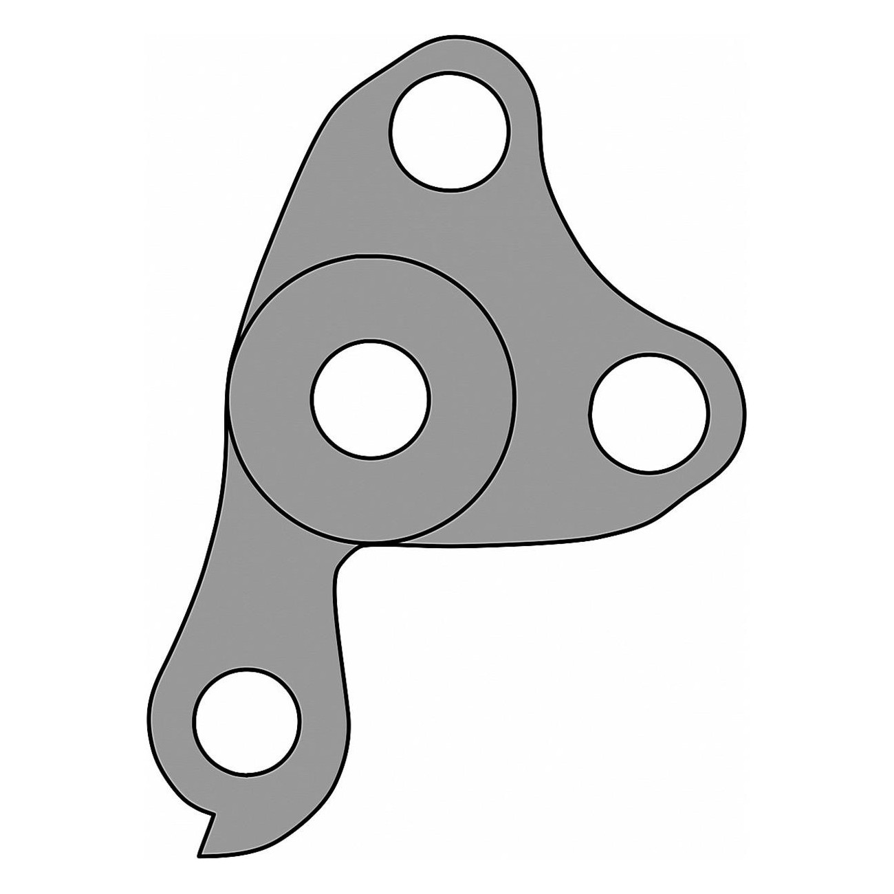 Kross DP-30 Derailleur Hanger in CNC Aluminum, 2017 Model - Lightweight & Durable - 1