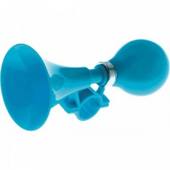 Junior Bicycle Horn in Blue Plastic and Rubber, 70 mm Diameter - 1