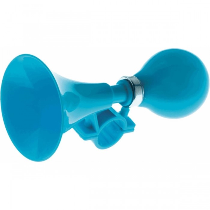 Junior Bicycle Horn in Blue Plastic and Rubber, 70 mm Diameter - 1