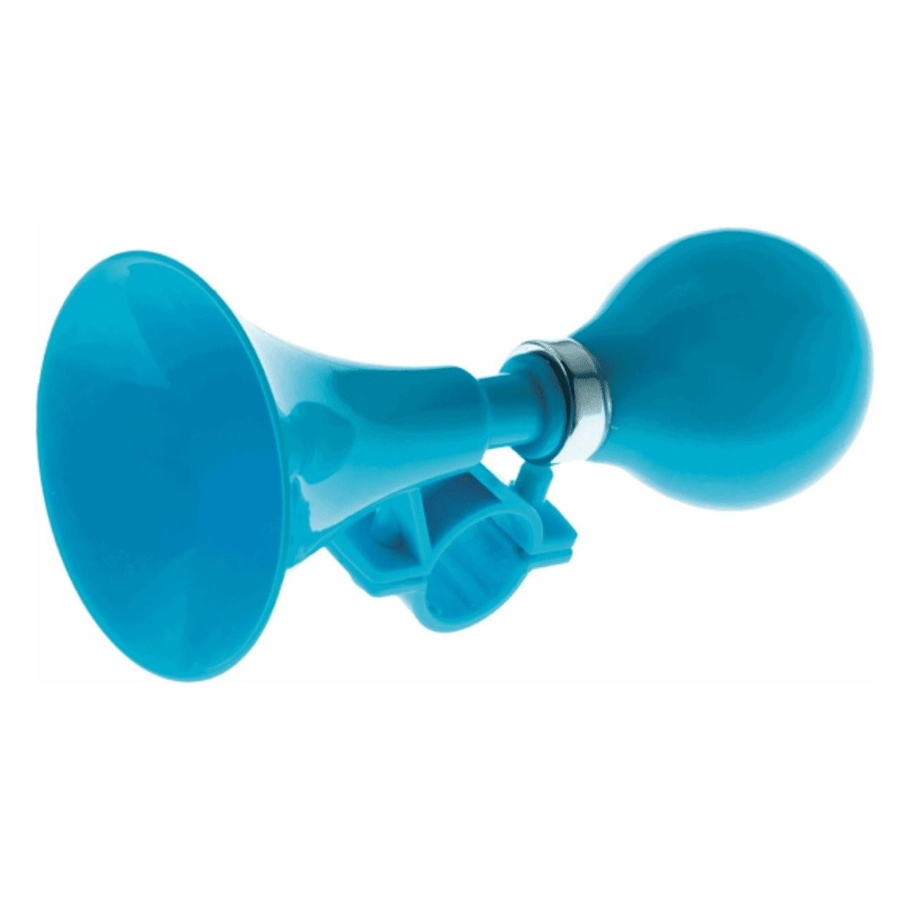 Junior Bicycle Horn in Blue Plastic and Rubber, 70 mm Diameter - 1