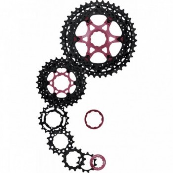 MTB Kassette 11v 11-46 HG Shimano/Sram Schwarz, 465g, Leicht und Zuverlässig - 1