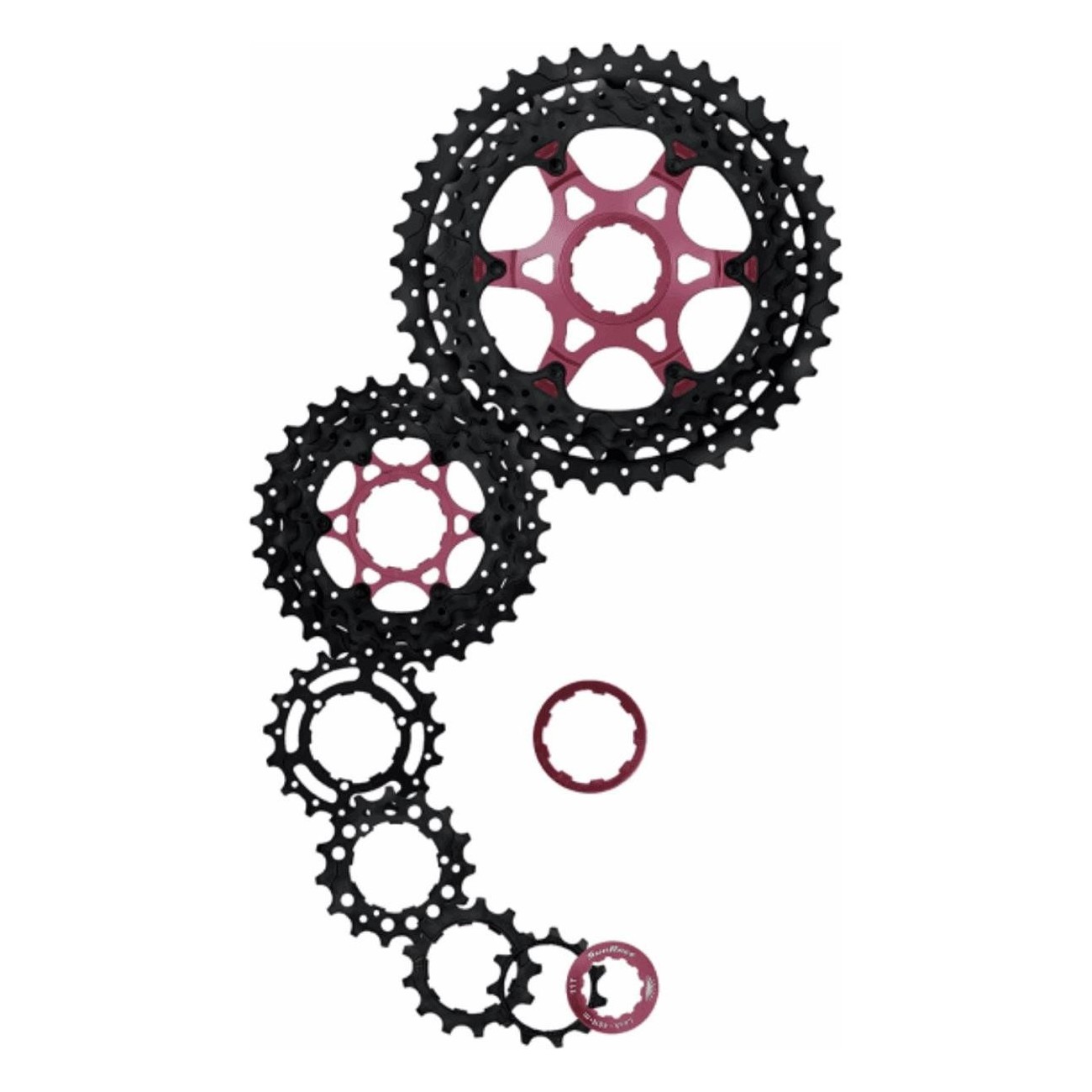 MTB Cassette 11v 11-46 HG Shimano/Sram Black, 465g, Lightweight & Reliable - 1