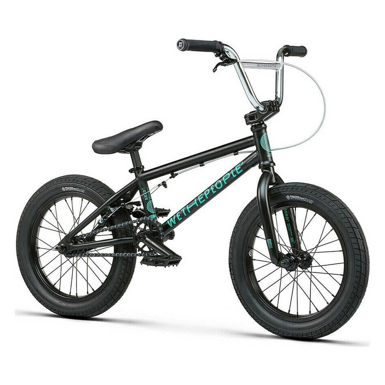 Wethepeople Seed 16' BMX Bike 2021 - Black, Hi-Ten Frame, SALT AM Brakes - 1