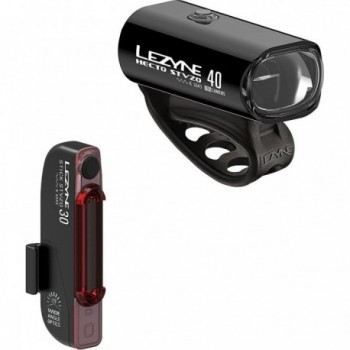 Coppia Luci LED Bicicletta Hecto Drive 40 STVZO e Stick Drive STVZO, Impermeabili IPX7, Sicurezza Certificata - 1 - Luci - 47105