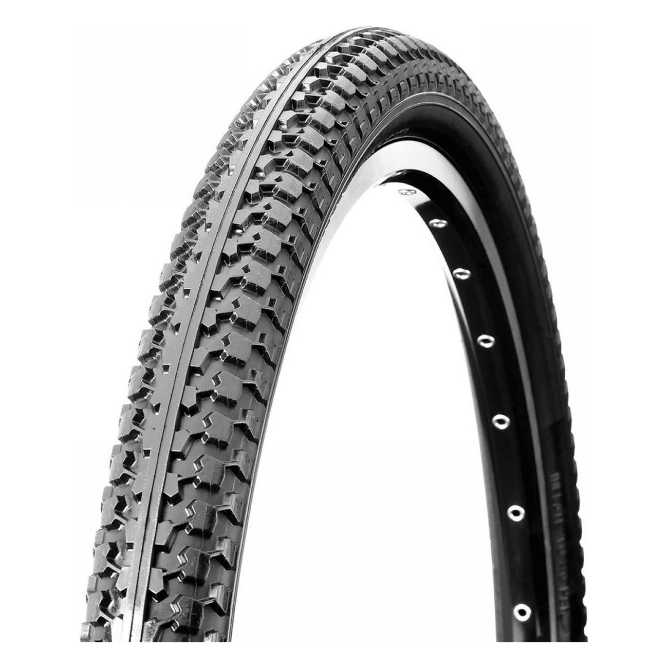 Pneu Rigide 22x1.75 Noir pour City Trekking - 700g - 1