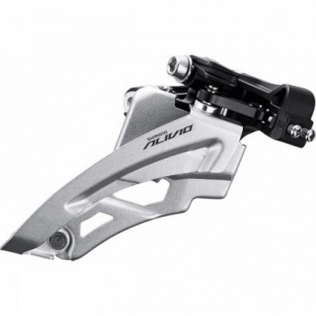 Shimano Alivio M3100 3x9V Derailleur, 34.9mm Clamp, Black/Silver, Side Pull - 1