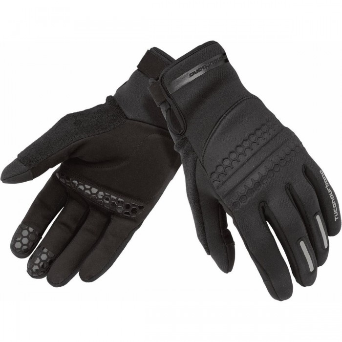 Gravel Bike Glove Black XL - 70% Nylon for Comfort and Durability - 1