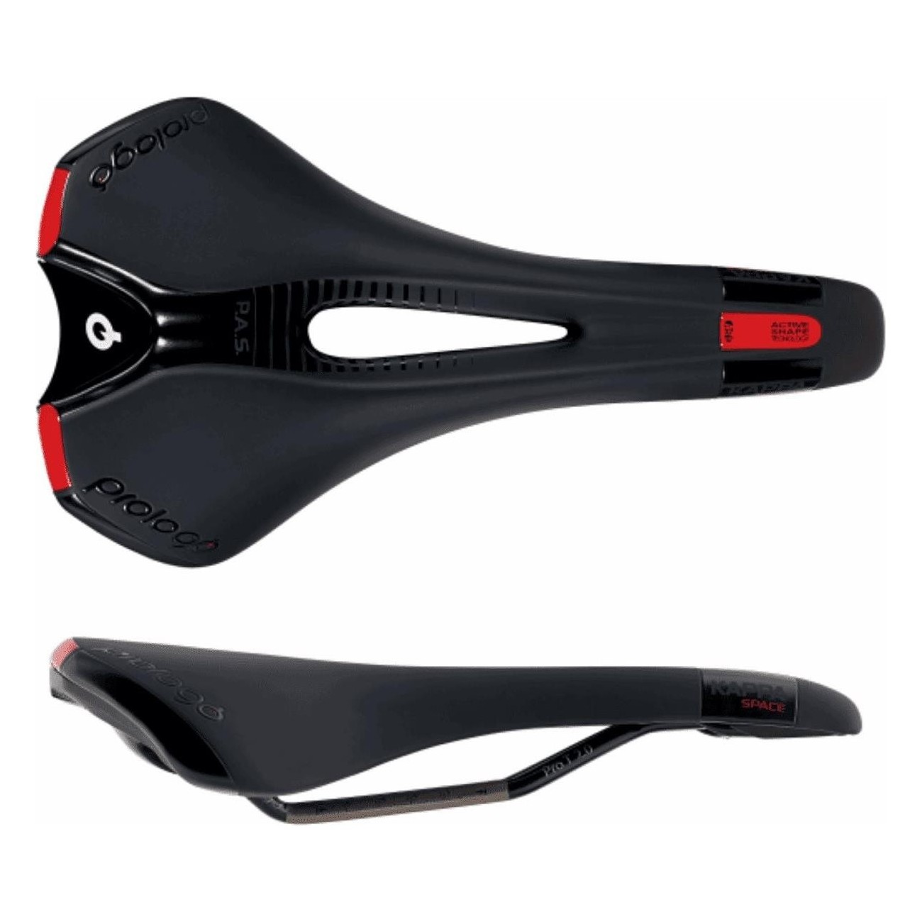 Kappa Space Unisex Saddle 270x147mm Black T2.0 - Comfort & Performance for Road, Off-Road & Gravel - 1