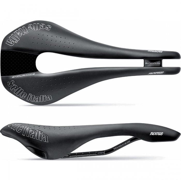 Novus Endurance TM Superflow Saddle Black 135x282mm - Comfort & Performance - 1