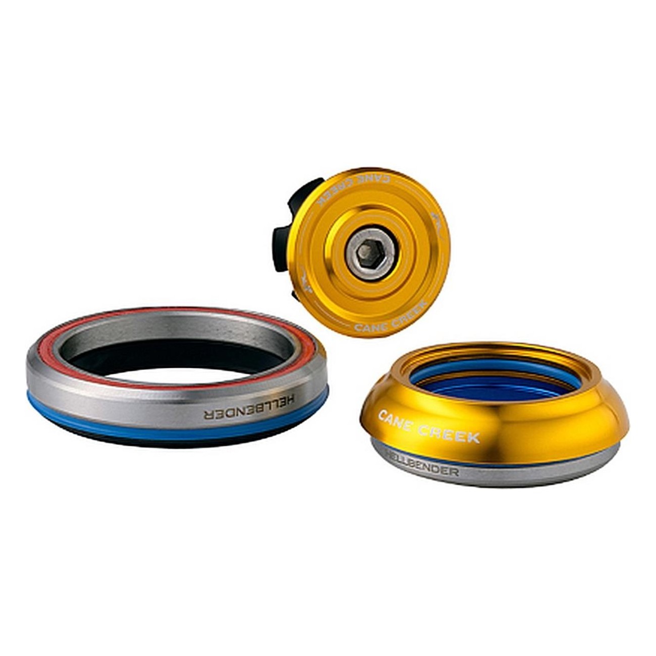 Hellbender 70 Tapered Integrated Headset Gold - IS41/28.6 IS52/40, Premium Design - 1