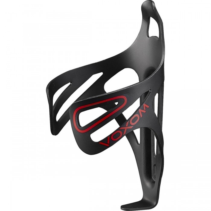 Voxom FH2 Aluminum Bottle Cage Black-Red, Lightweight and Durable for Cyclists - 1