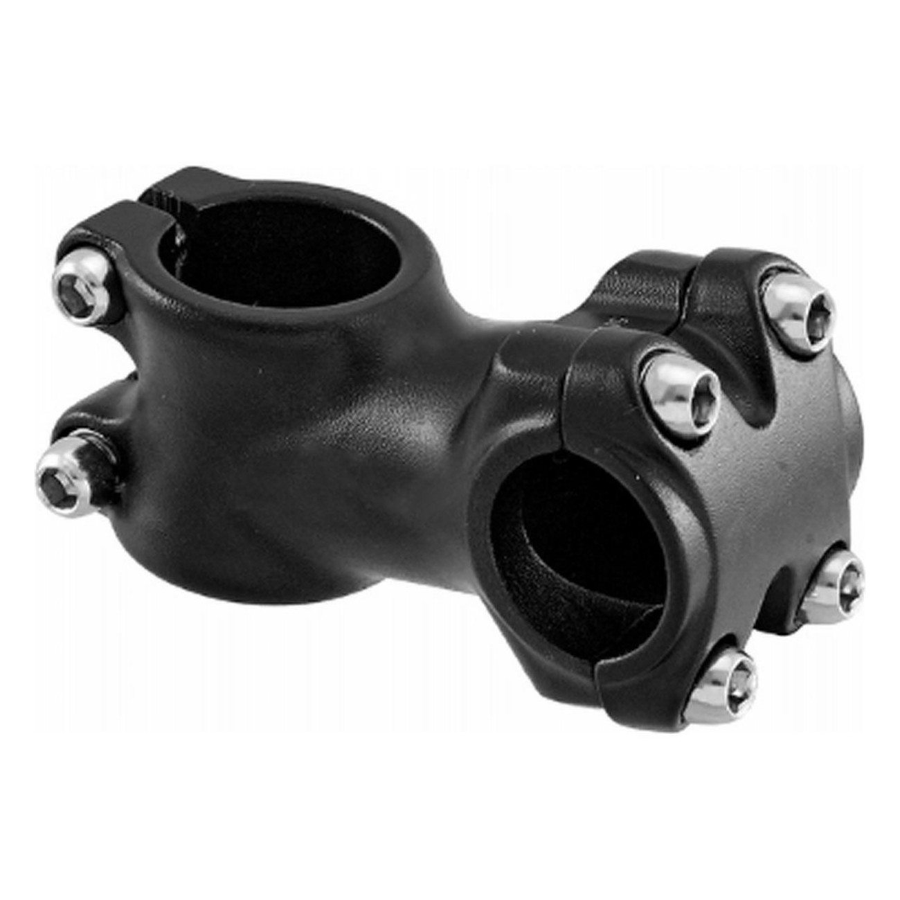 Black Aluminum MTB Handlebar Stem 90mm 10° Ø25.4mm - 1