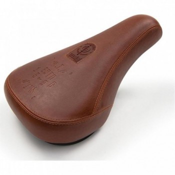 WTP Team Pivotal Fat BMX Seat in Leather - Comfort and Style for Tricks - 1