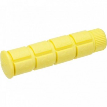 Yellow Rubber Grips 120mm for Adult Single Speed Bicycles - 1