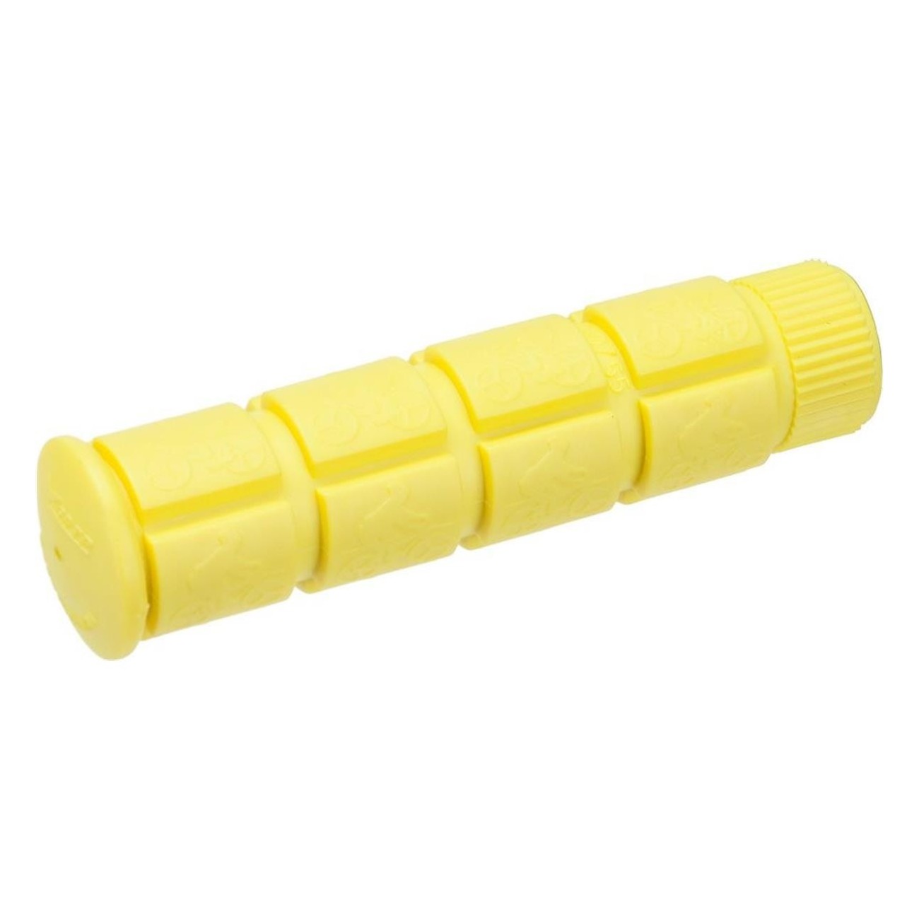 Yellow Rubber Grips 120mm for Adult Single Speed Bicycles - 1