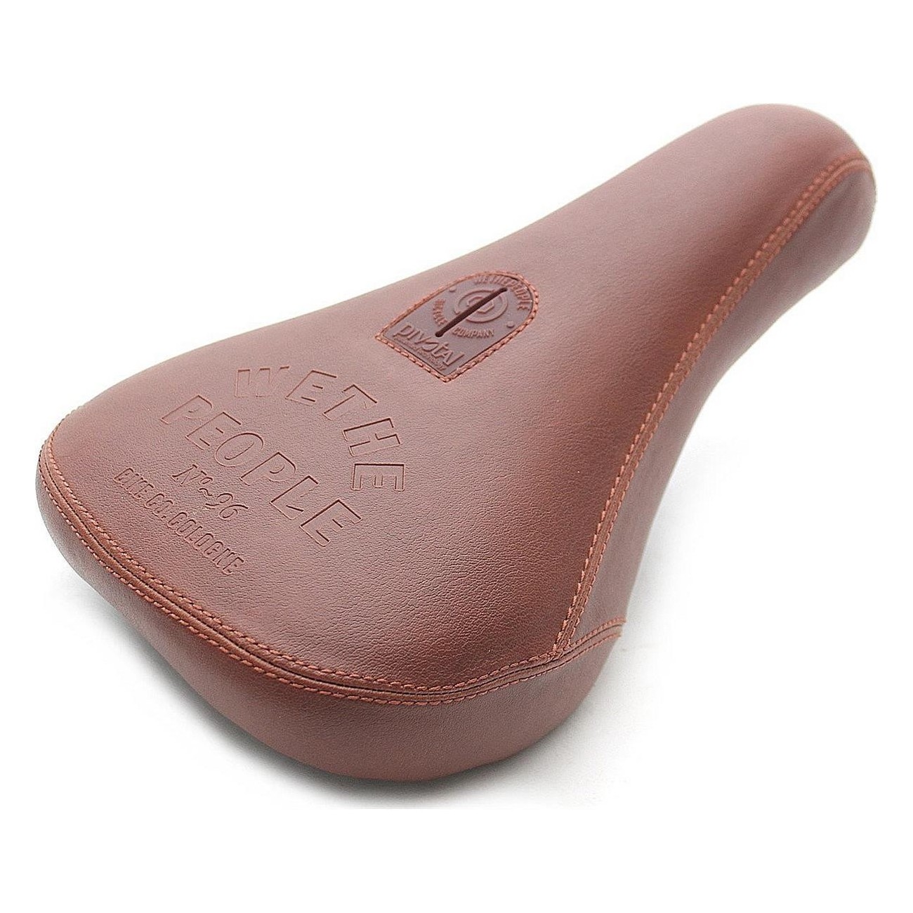 WTP Team Slim Pivotal Brown Leather BMX Seat - Comfort and Style - 1