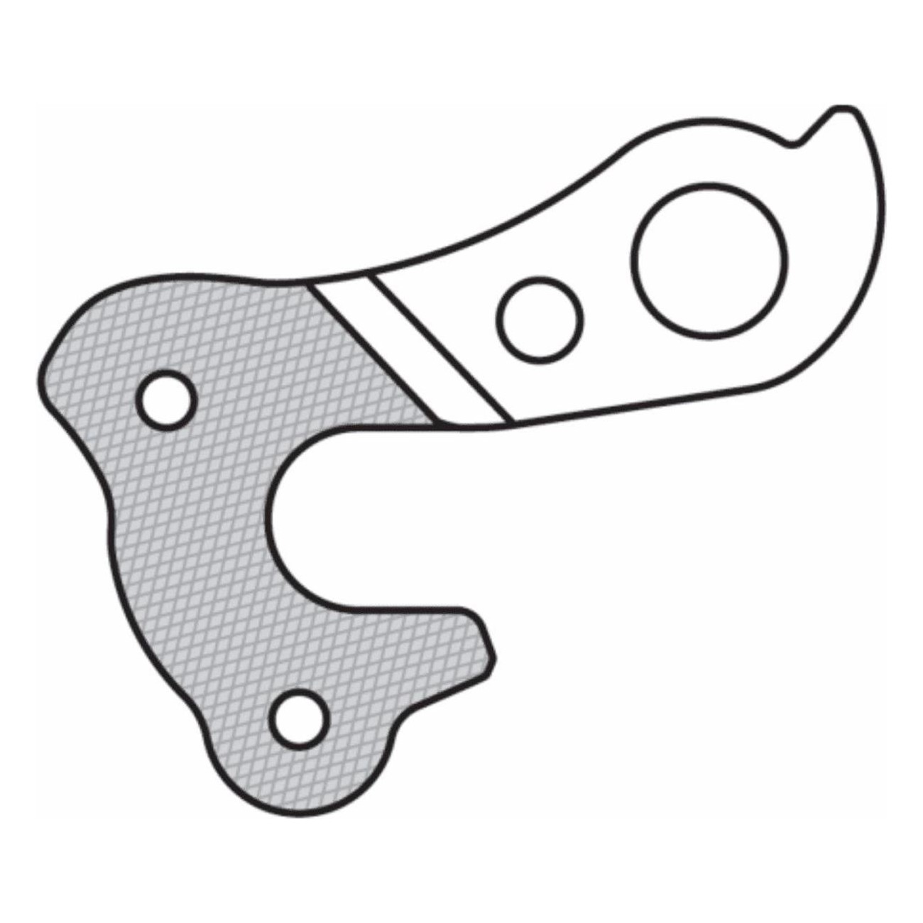 GH-167 Aluminum Derailleur Hanger - Durable and Lightweight - 1