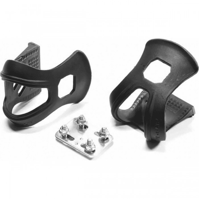 Black Plastic MTB Footrests Without Straps - Lightweight 97.5g - 1