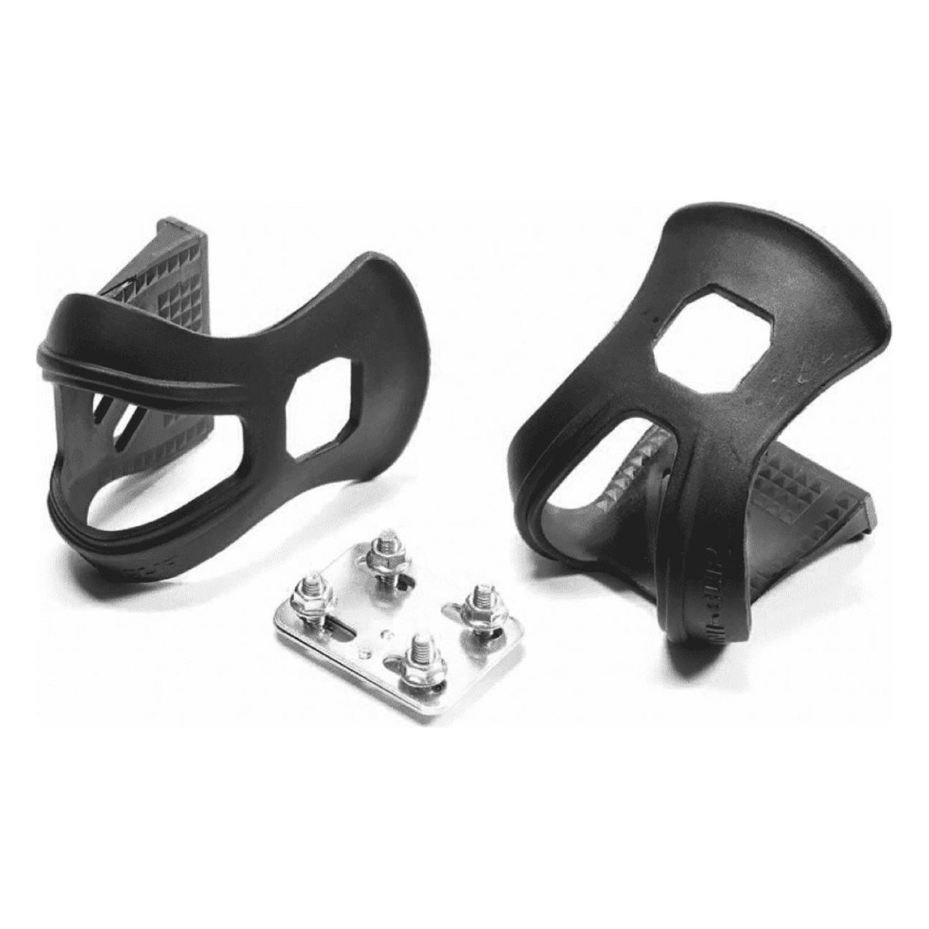 Black Plastic MTB Footrests Without Straps - Lightweight 97.5g - 1