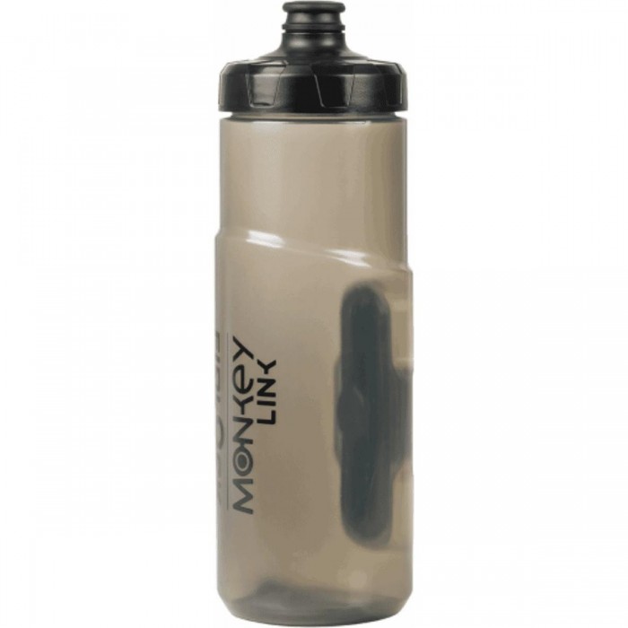 Transparent 600ml Water Bottle for E-Bike Gray with Mounting Screws - 1