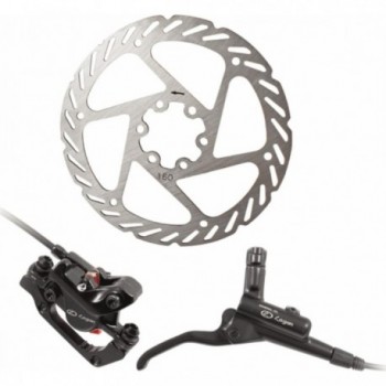 Hydraulic Disc Brake Kit Front and Rear with 160 mm Discs and Post Mount Adapters - 1