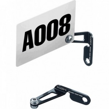 CNC Aluminum Black Rear Brake Number Plate Holder - XON, Durable & Lightweight - 1