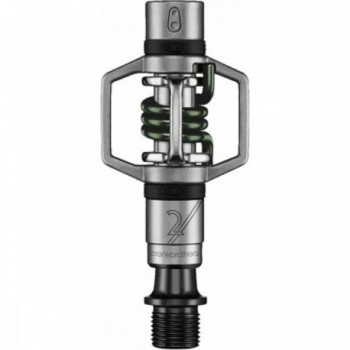 Crankbrothers Eggbeater 2 Offroad Pedals Green - Lightweight & Durable, 285g - 1