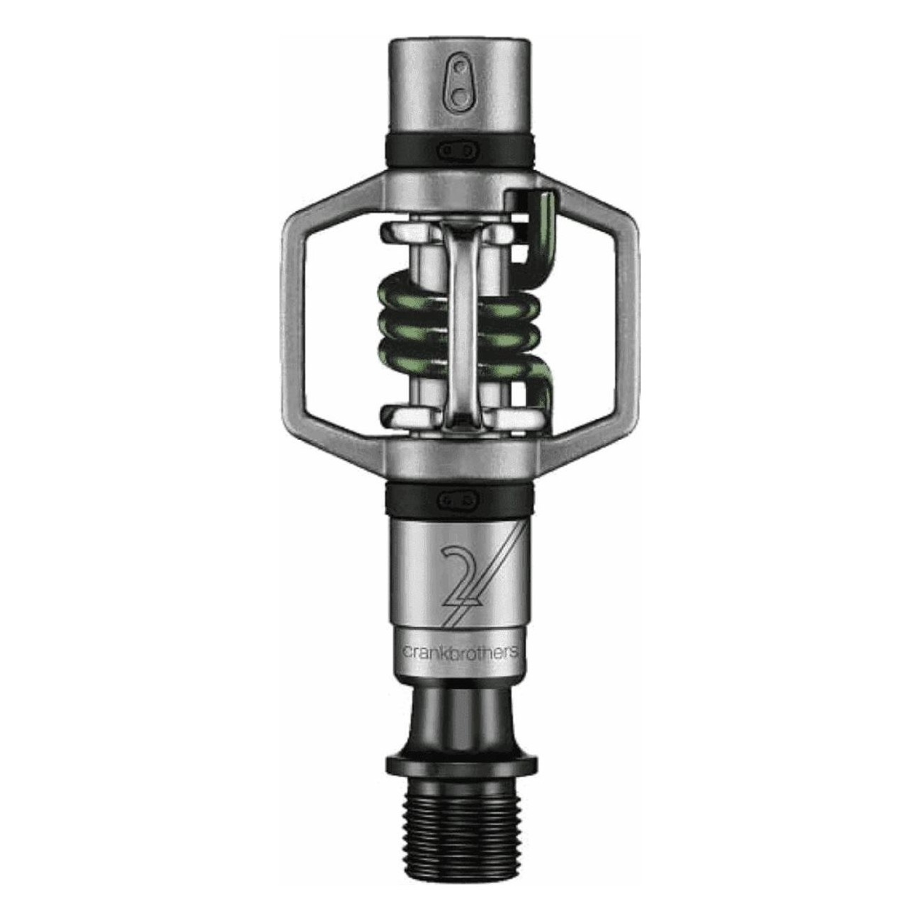 Crankbrothers Eggbeater 2 Offroad Pedals Green - Lightweight & Durable, 285g - 1