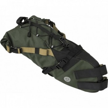 Bolsa Venture Sillín Verde Militar 10L para Bikepacking - 10x15x50 cm - 1