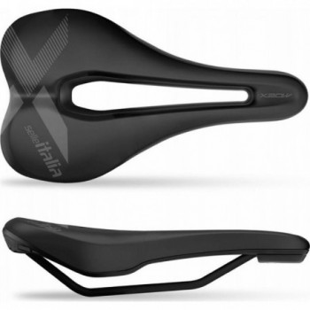 Selle X-Bow TM 145x255mm Superflow Noir 310g avec Soft Tek et Rails FeC Alloy - 1