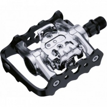 Aluminum Dual Function Pedals with SPD System, 460g for Urban Use - 1