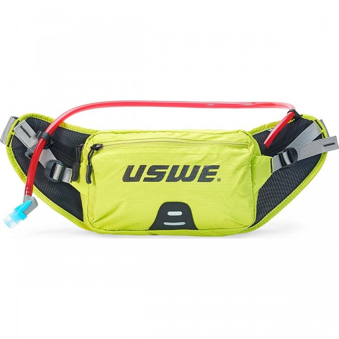 Ceinture d'hydratation Uswe Hip Back Zulo 2 Litres - Jaune, Idéale pour VTT - 1