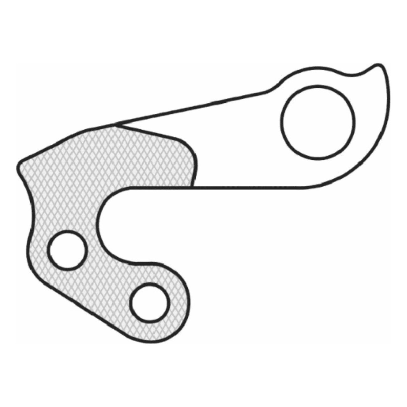 GH-147 Aluminum Derailleur Hanger - Durable and Lightweight - 1