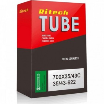 Ritech 28' Inner Tube 700x35/43 with 40mm Regina Valve for Bicycles - 1