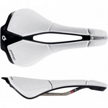 Scratch M5 PAS 140 Saddle with Tirox Fork - White, Comfort & Performance - 1