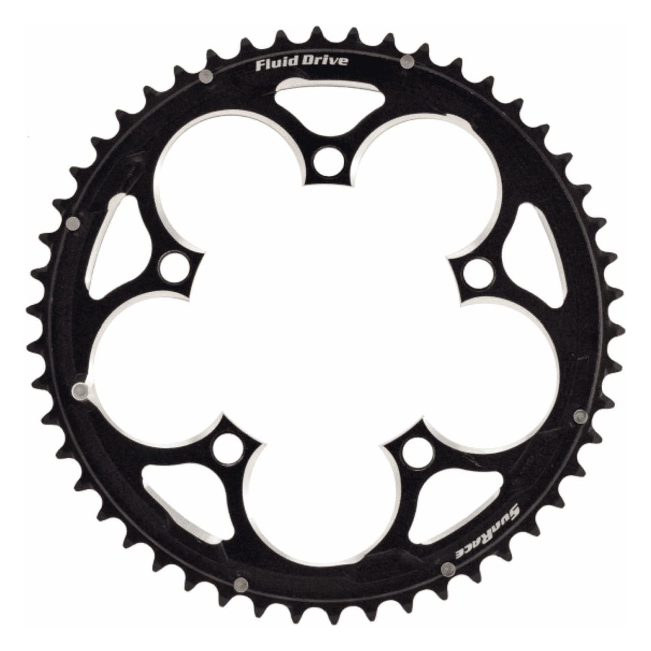 50T 11-Speed Road Bike Chainring in 7075 Aluminum, 110mm BCD, 5 Holes - 1